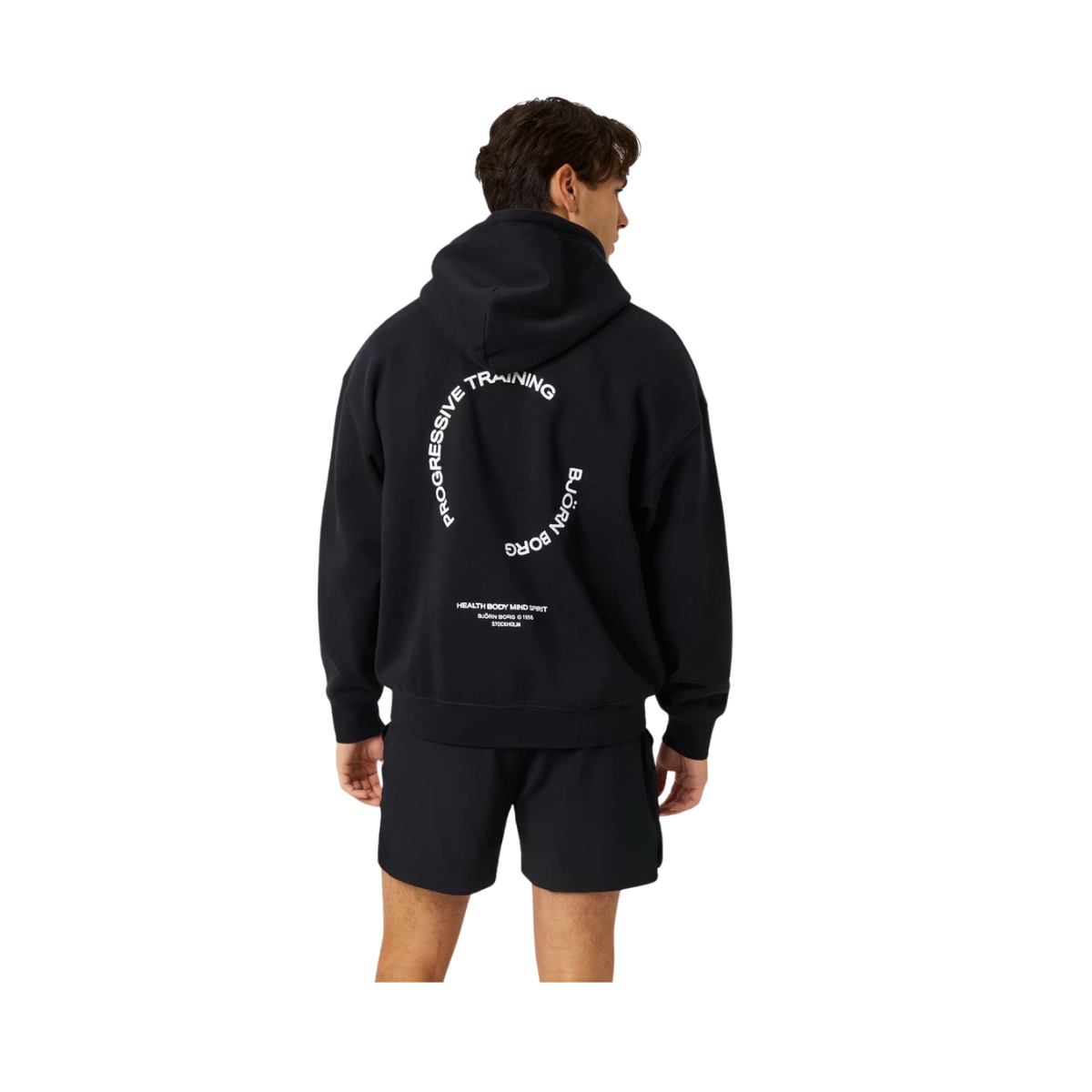 Borg Oversized Hoodie - Black Beauty