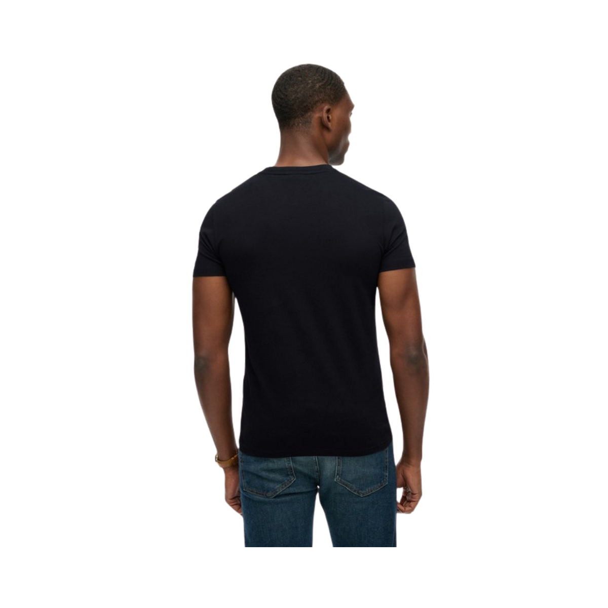 Essential Logo Emb Tee - Black/Black