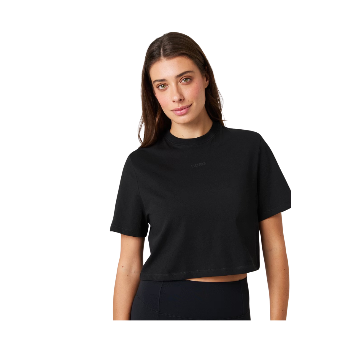 Studio Oversized Cropped T-Shirt - Black Beauty