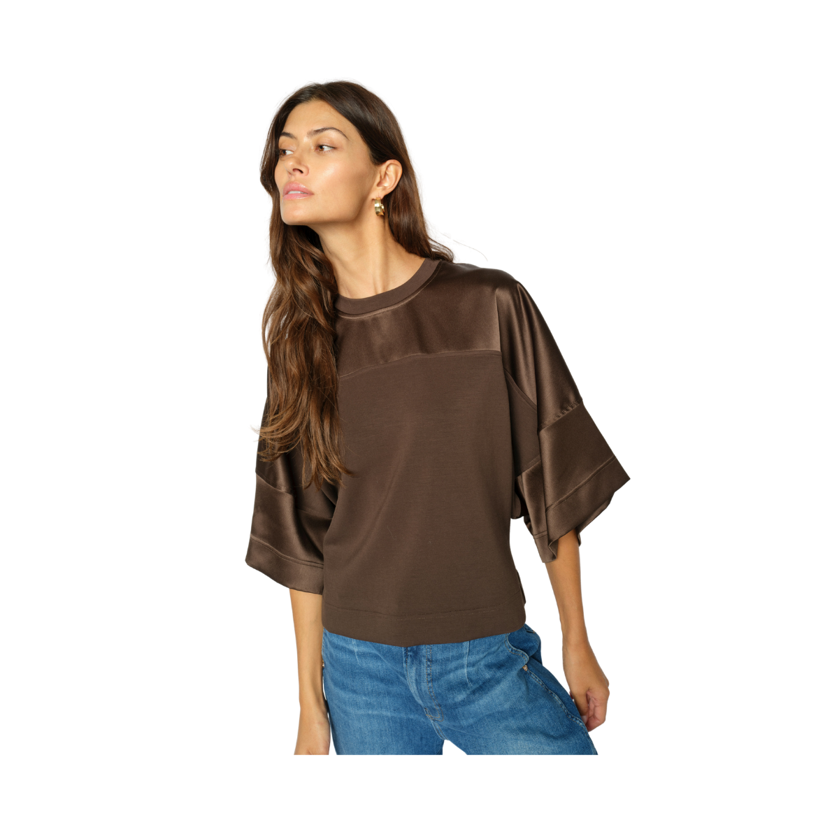 MMLela O-SS Satin Sweatshirt - Delicioso