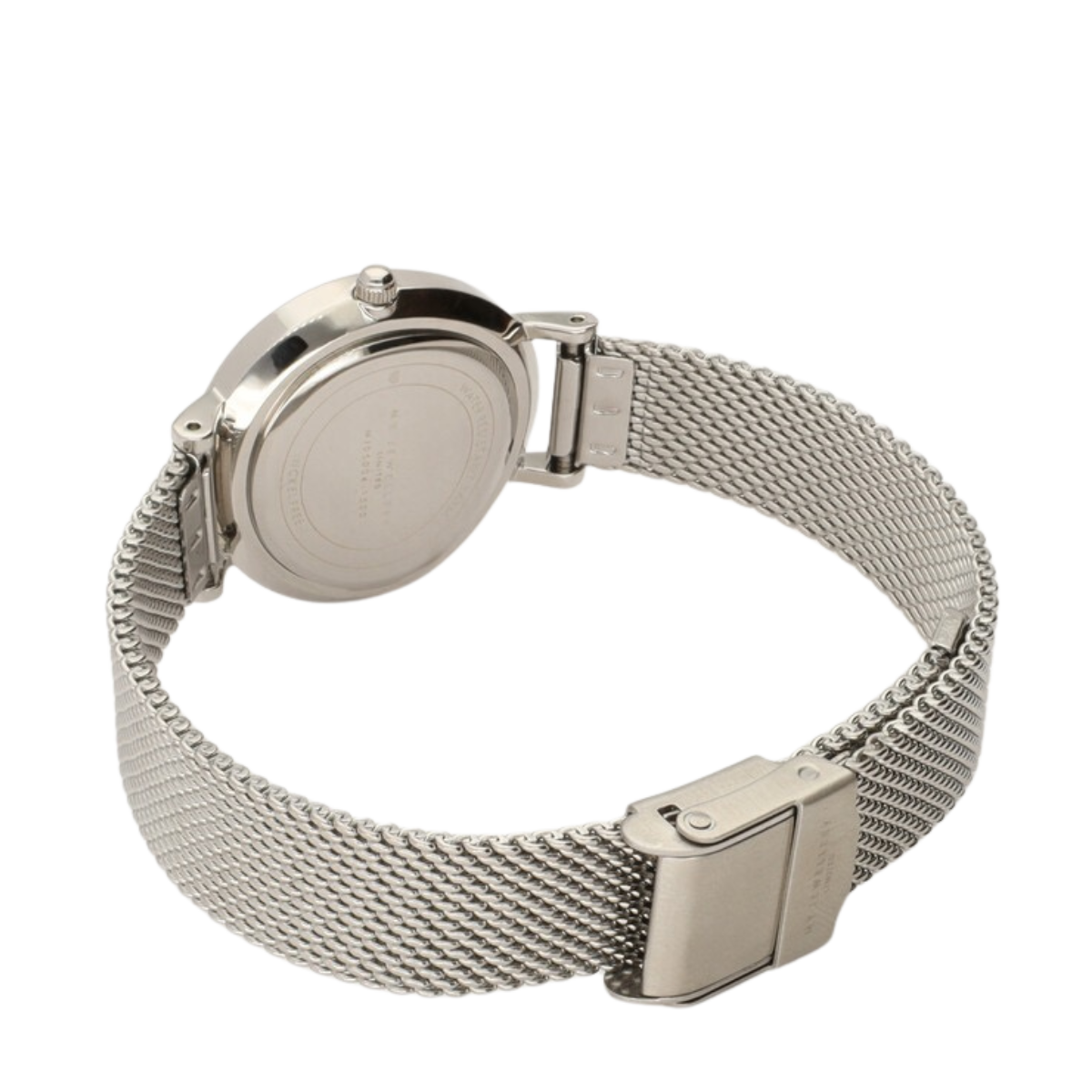 Rond horloge witte wijzerplaat - 1500 Silver