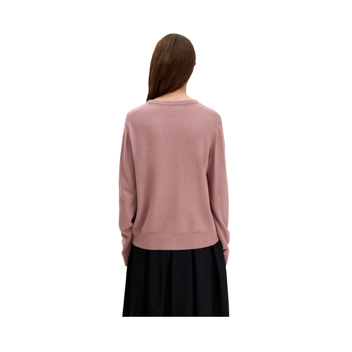 Soft Wool Crewneck Sweater - Light Pink