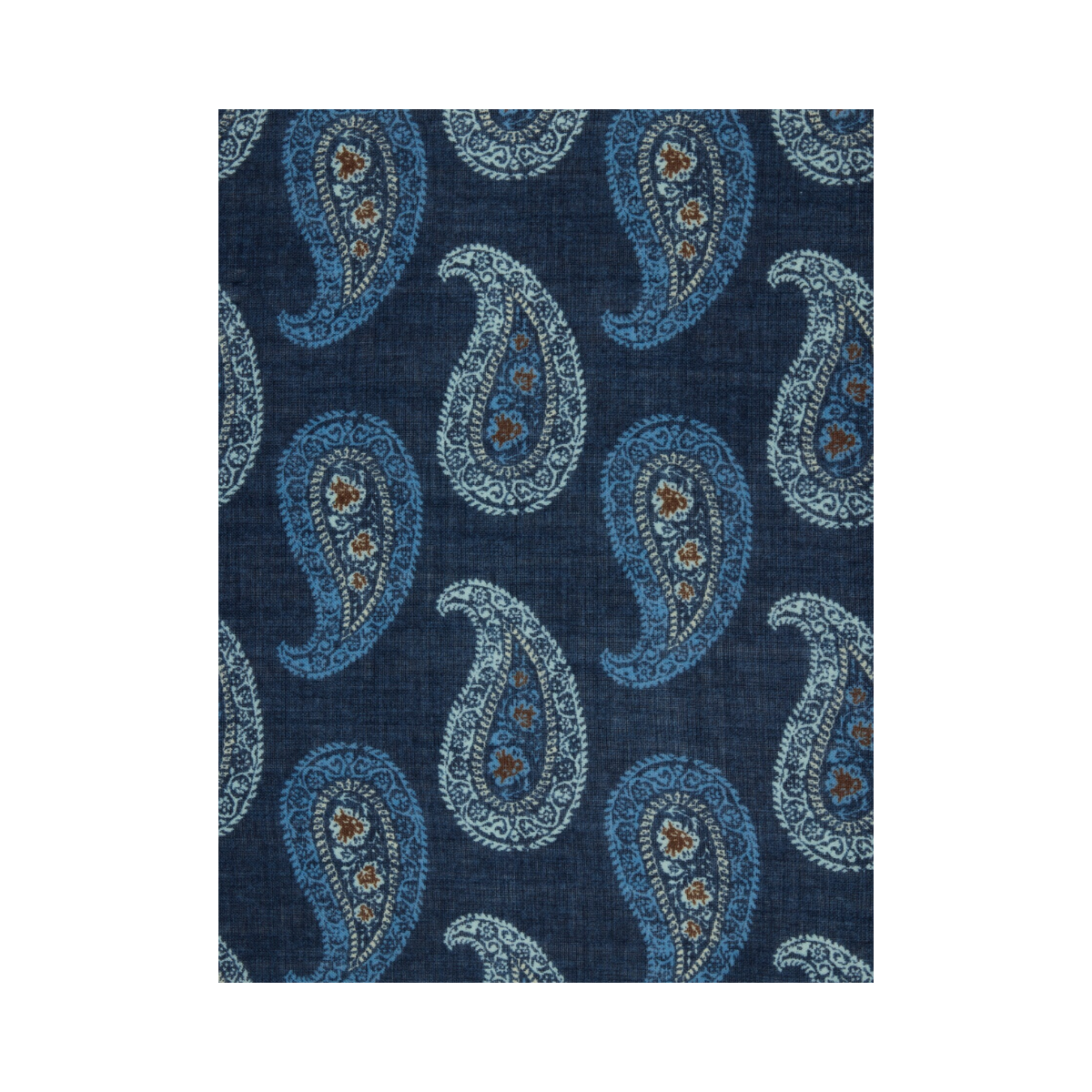 Scarf 68 x 190 cm Wool - 171 Dark Blue Pattern