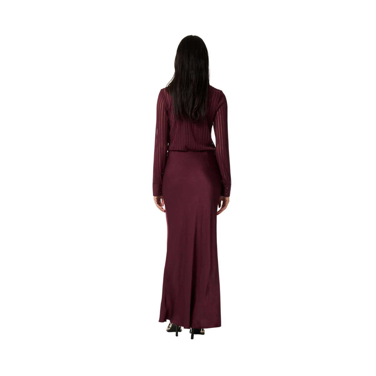Laurent Skirt - Deep Burgundy
