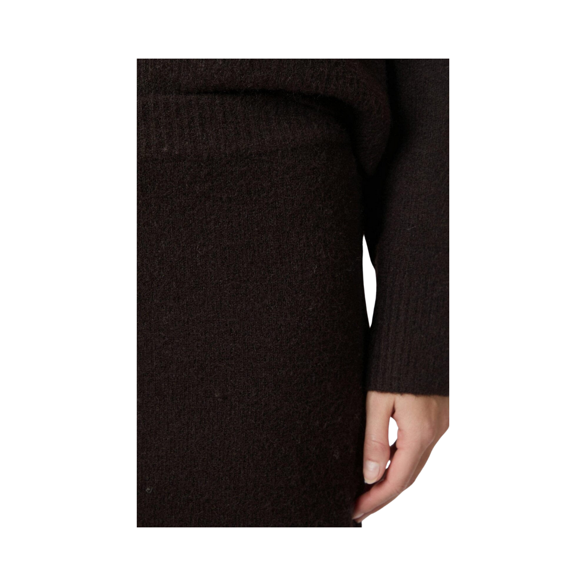 Hynne Knit Skirt - 676 Dark brown