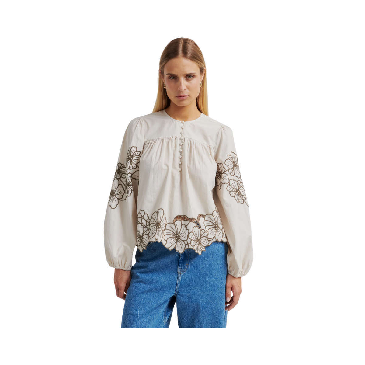 Elinor Blouse - Soft Beige