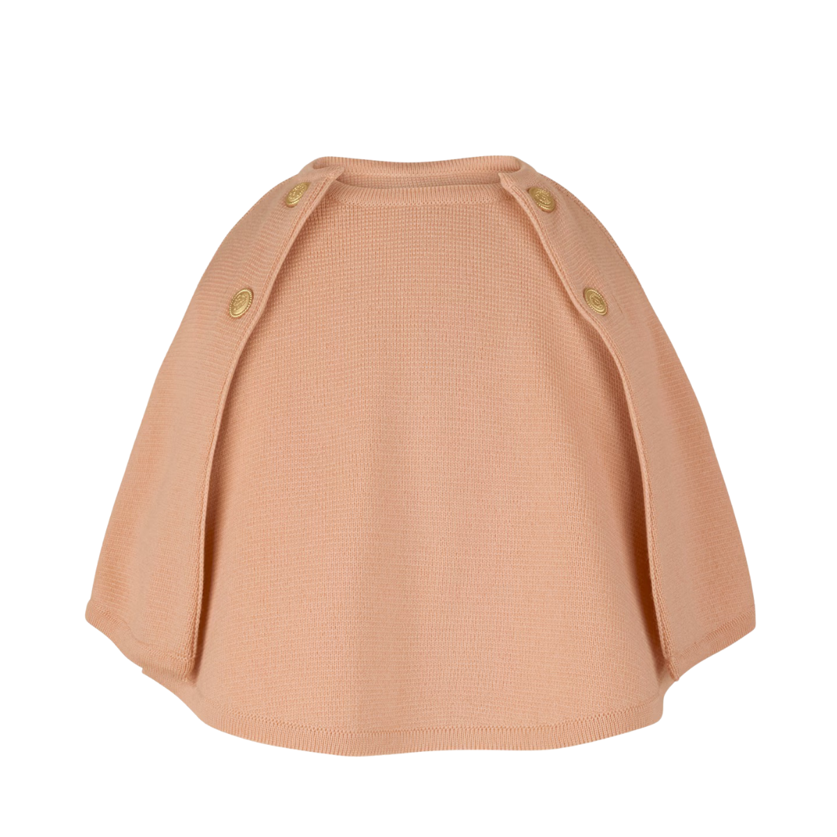 Ines Poncho Knitted - Orange