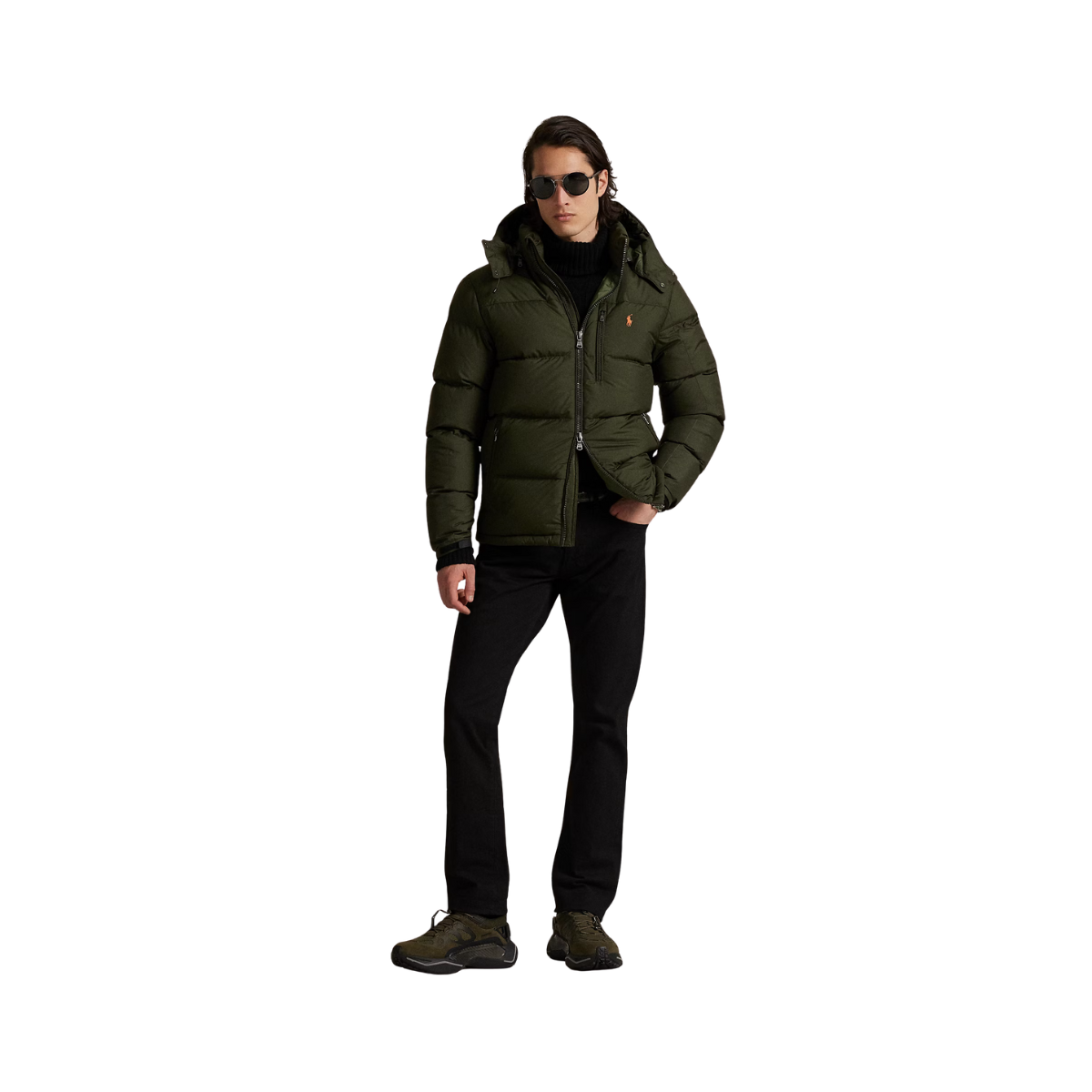 Insulated Bomber Jacket - Company Olive