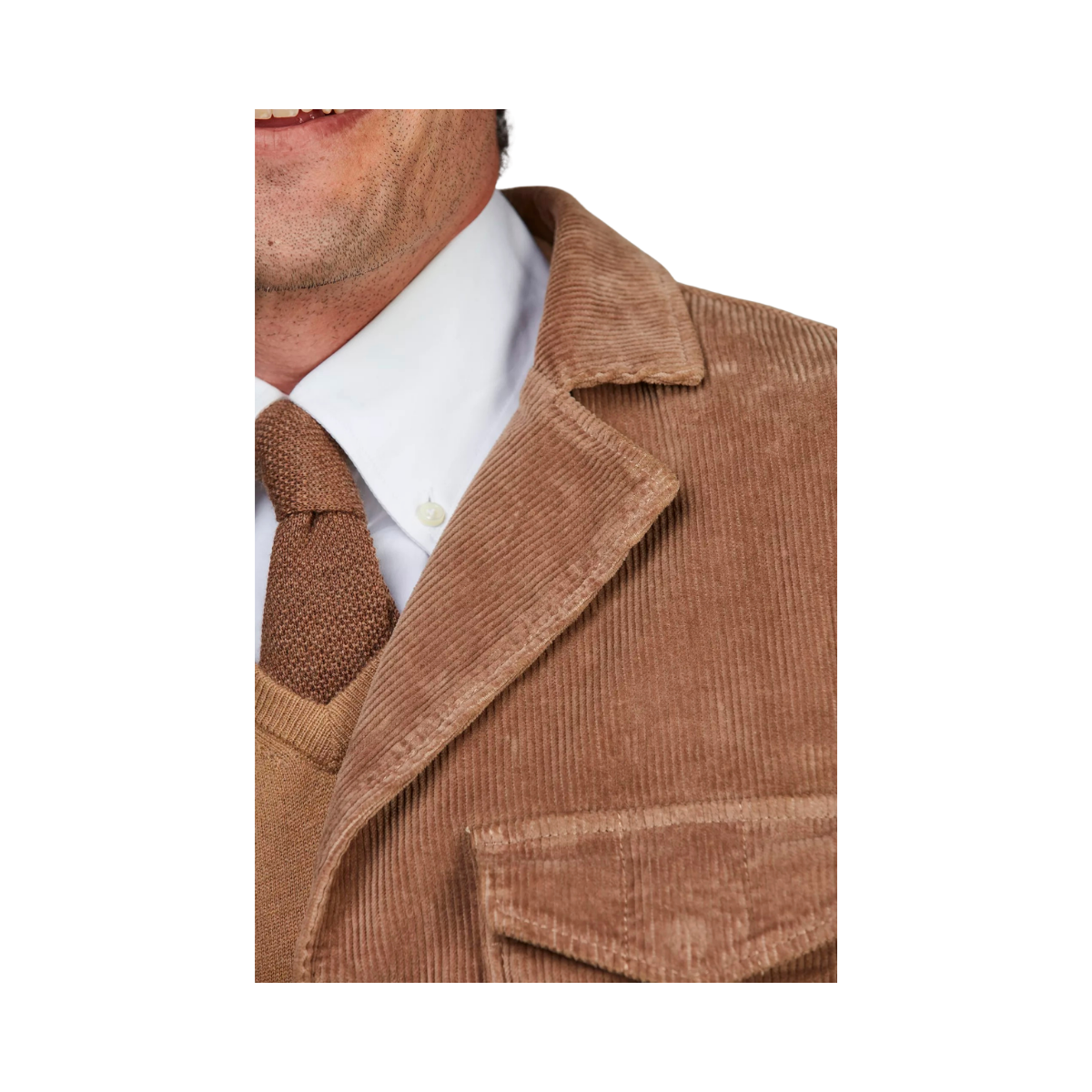Duca Cord Safari Jacket - Dark Beige