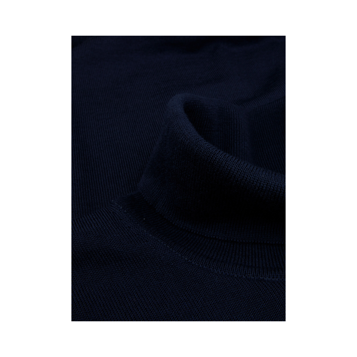 Pullover Knitted Roll Neck - Navy