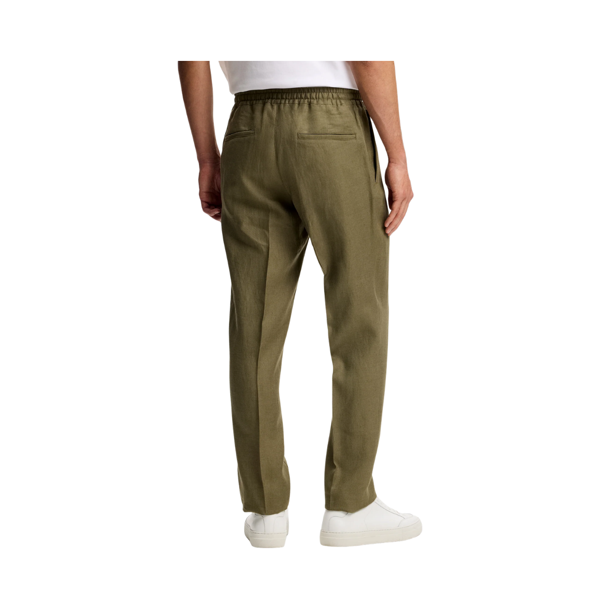 Soren Drape Linen Pants - Kalamata