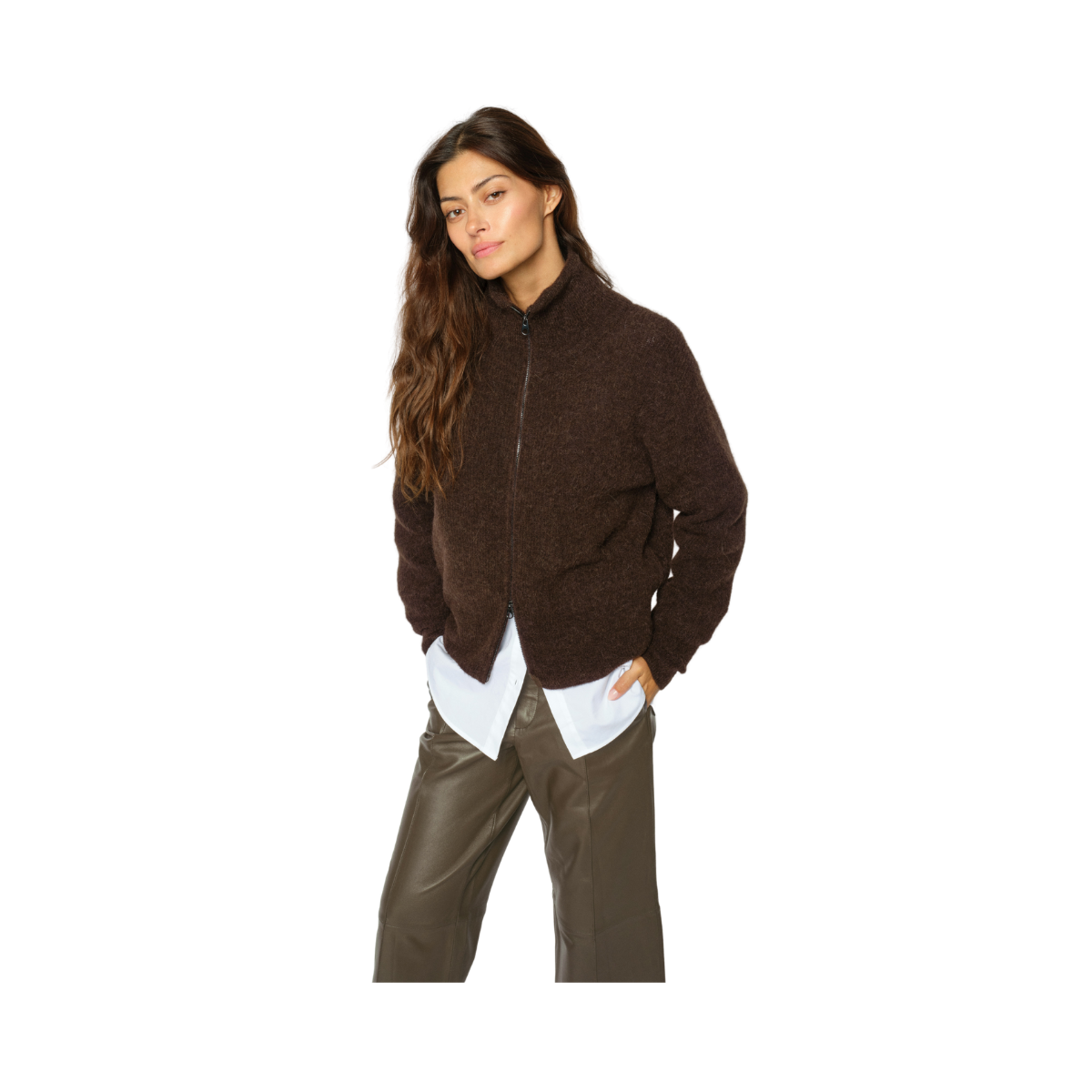 MMThora Knit Zip Cardigan - Delicioso