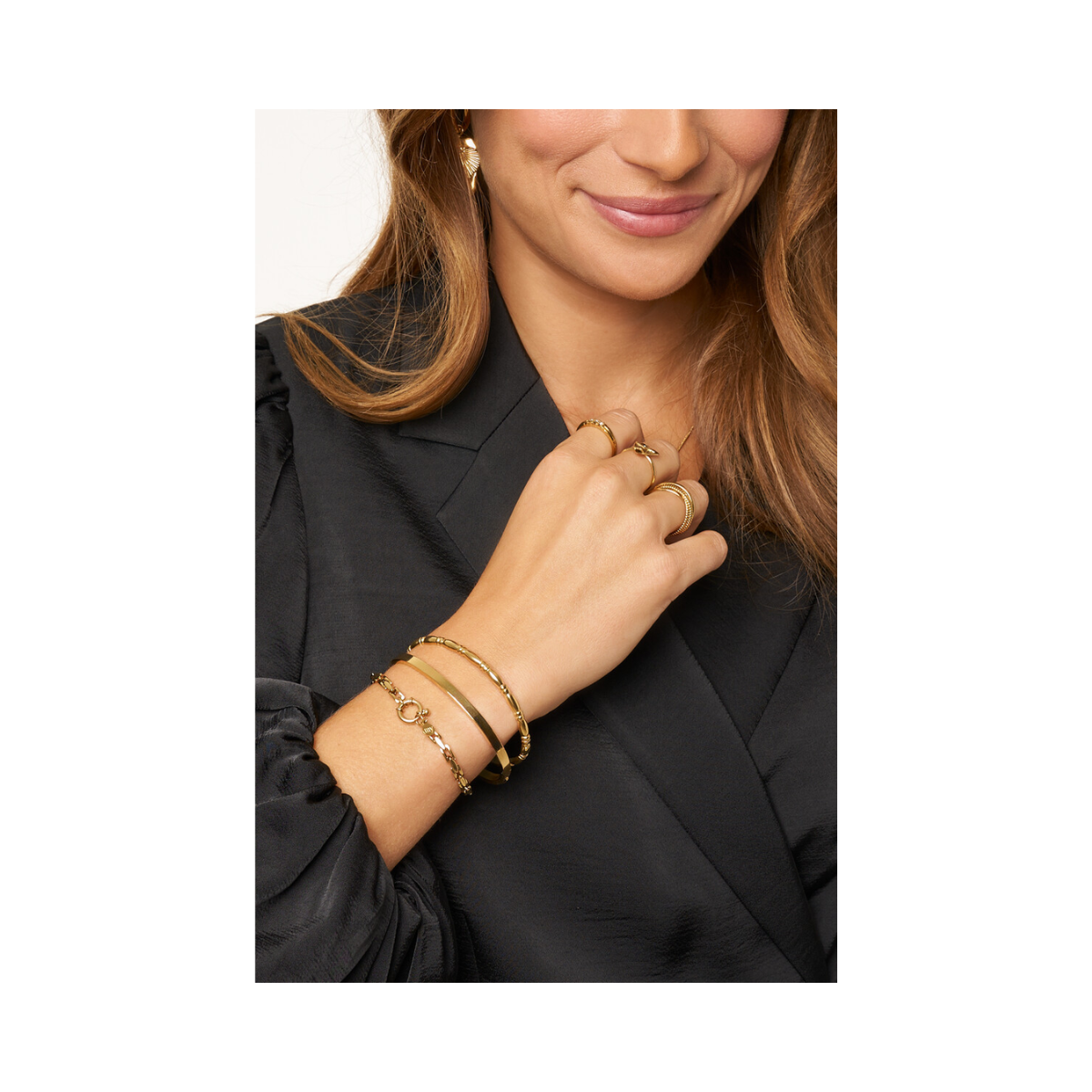 Bracelet chain lock - Gold