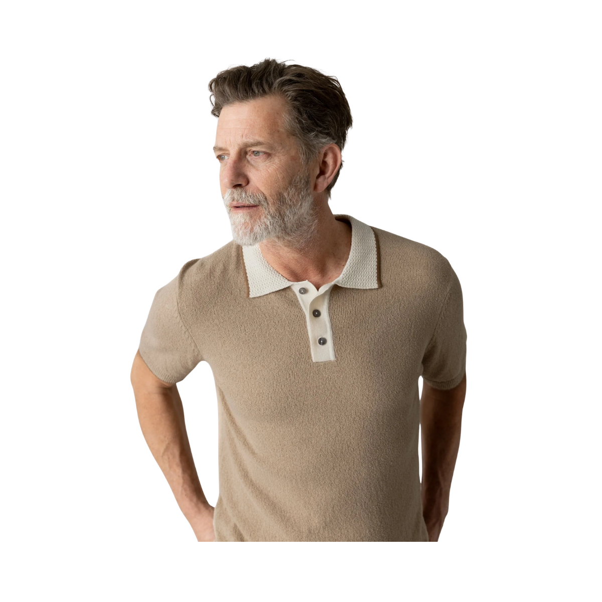 MMGFrancesco Polo SS Knit - Dune