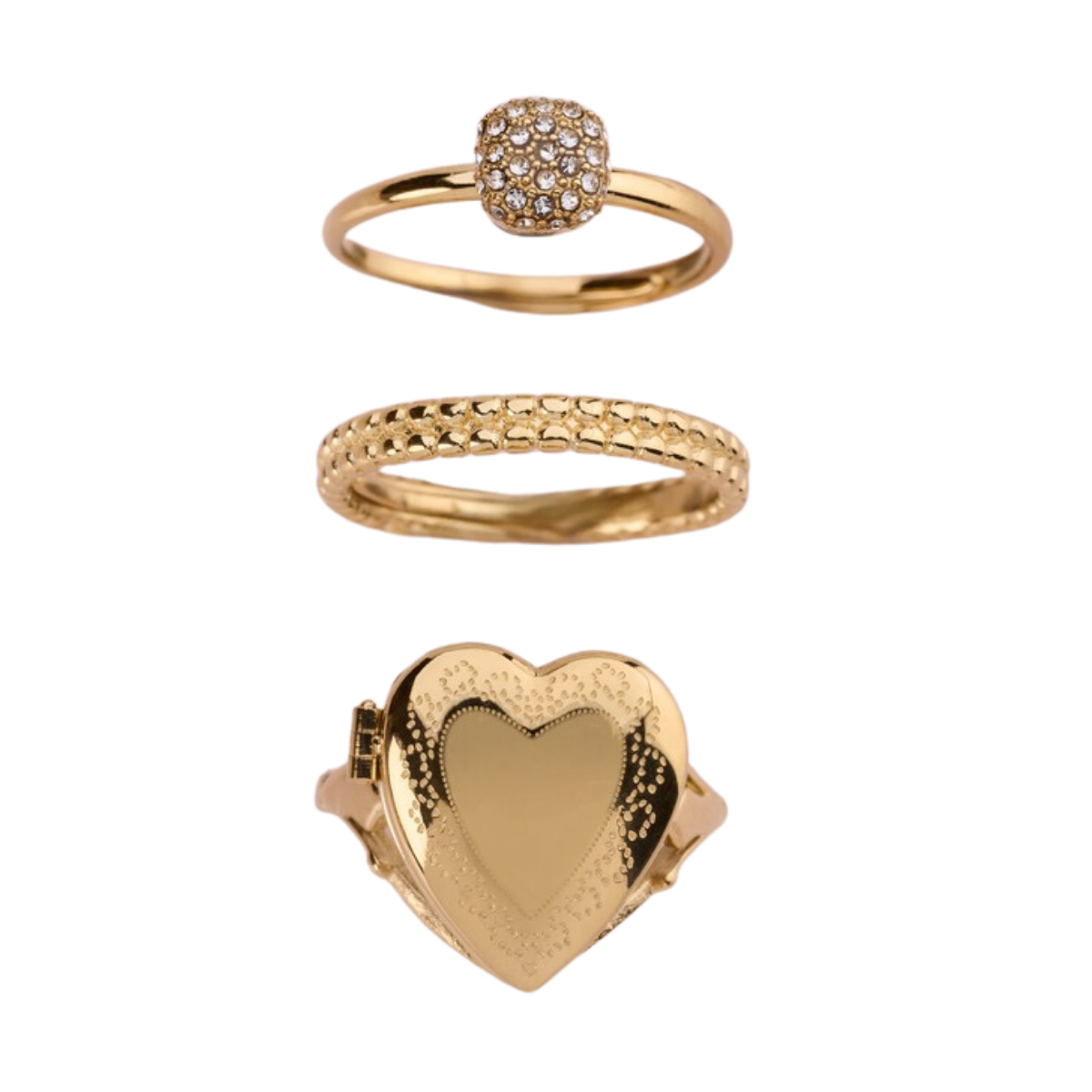 Ring Os Heart Medaillion - Gold