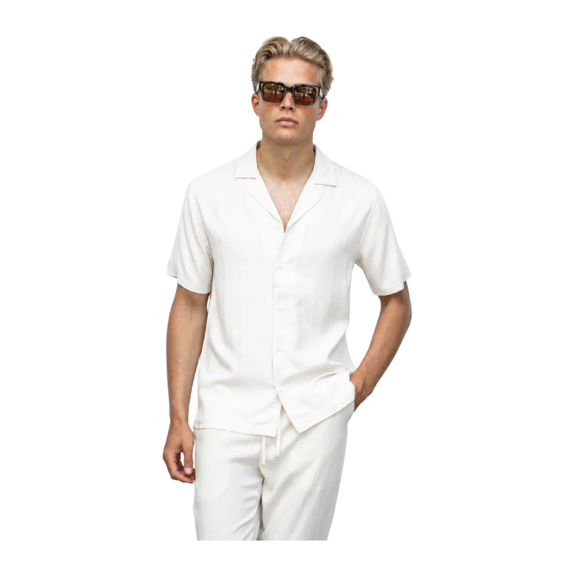 Hector Emb Shirt - Offwhite