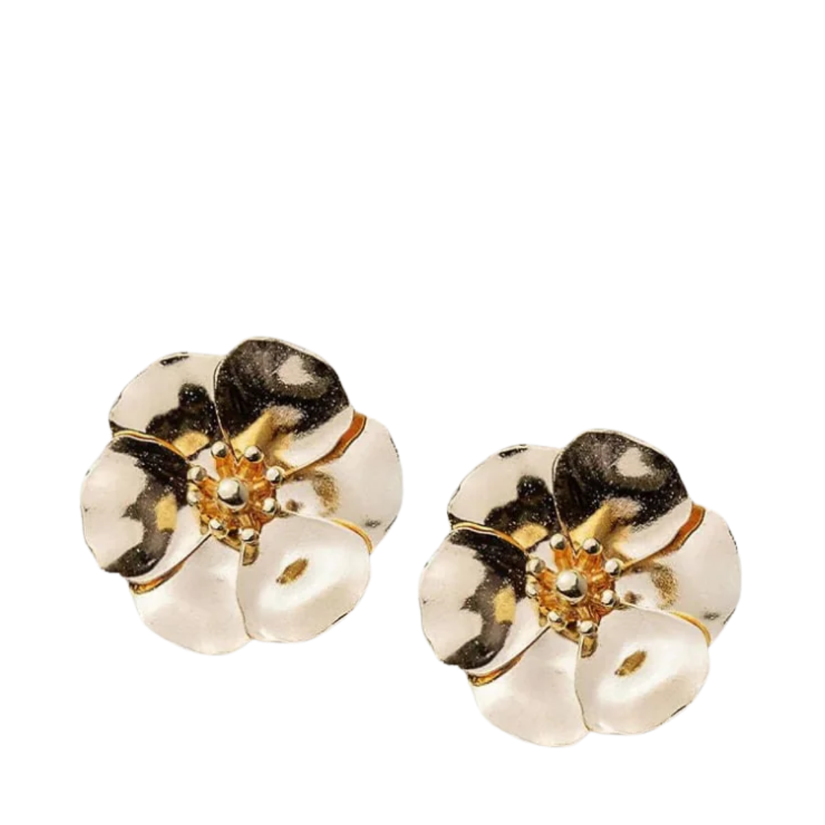 Earrings Flower Small - Gold
