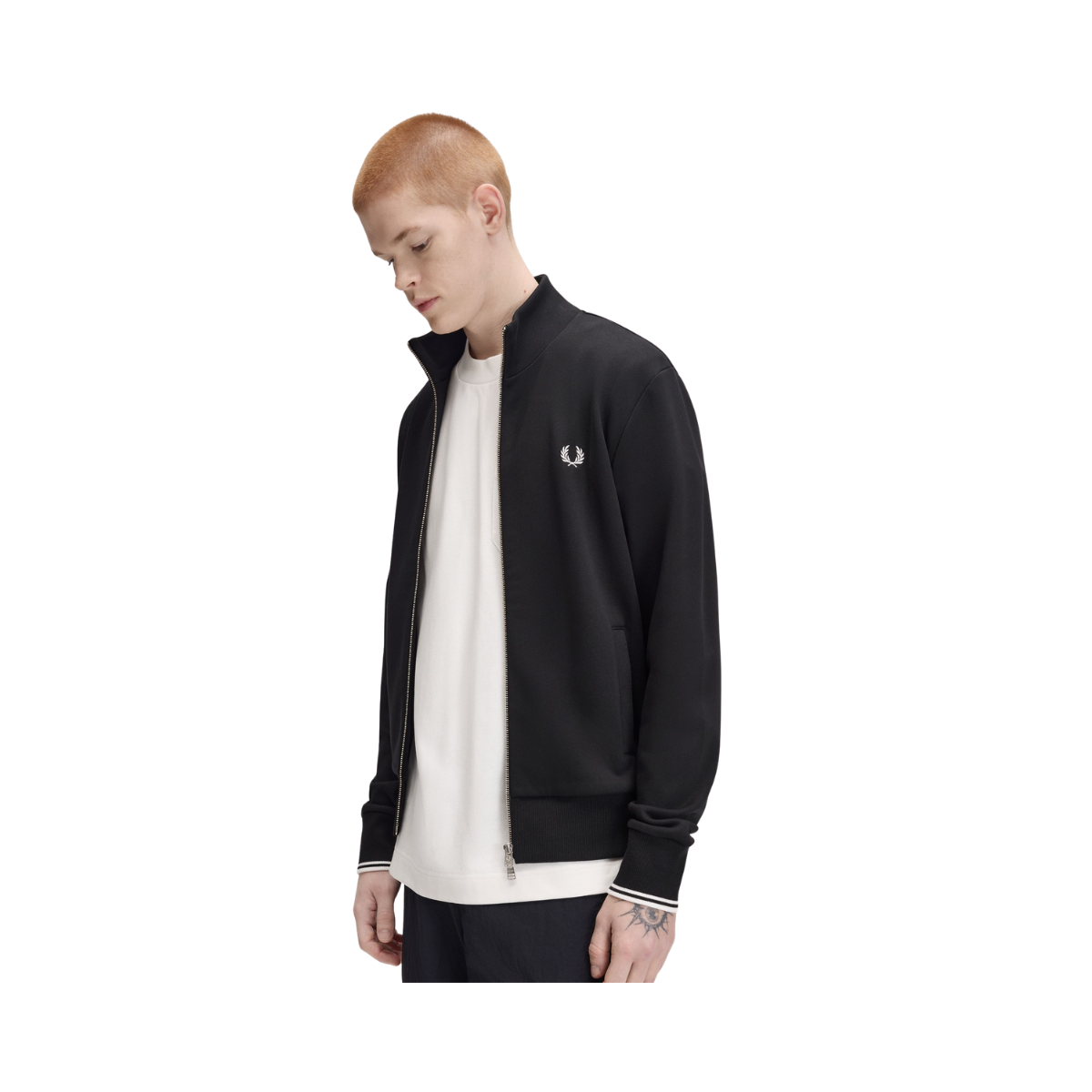 Zip Through Sweatshirt - Black