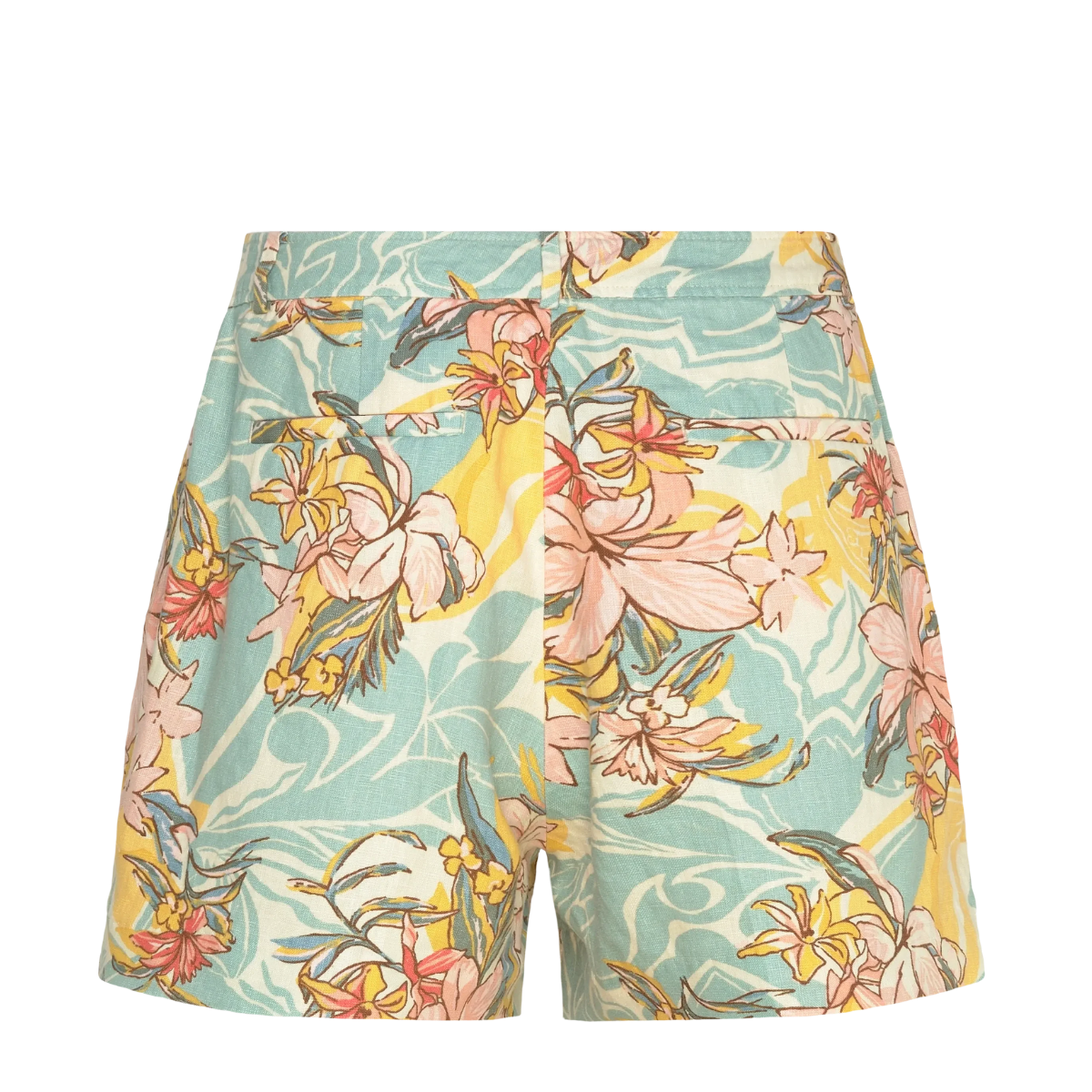 Woven Shorts - Cream/Blue Multi