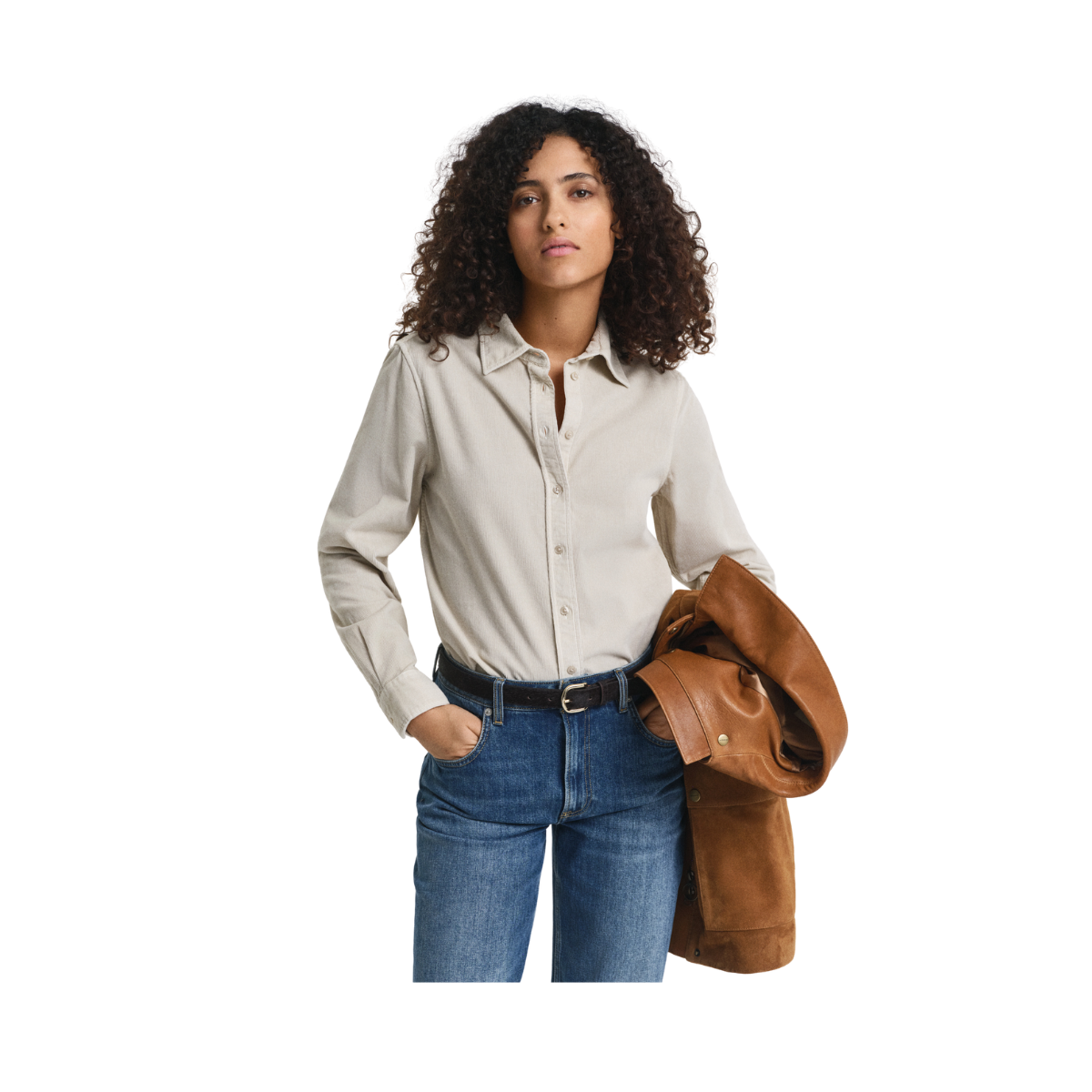 Reg Cord Shirt - Putty