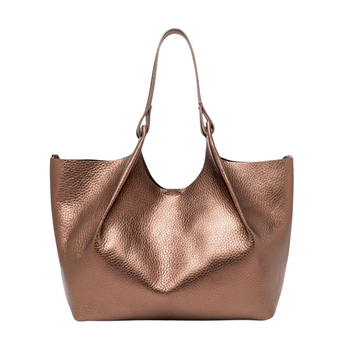 Dua Leather Handbag - Moon