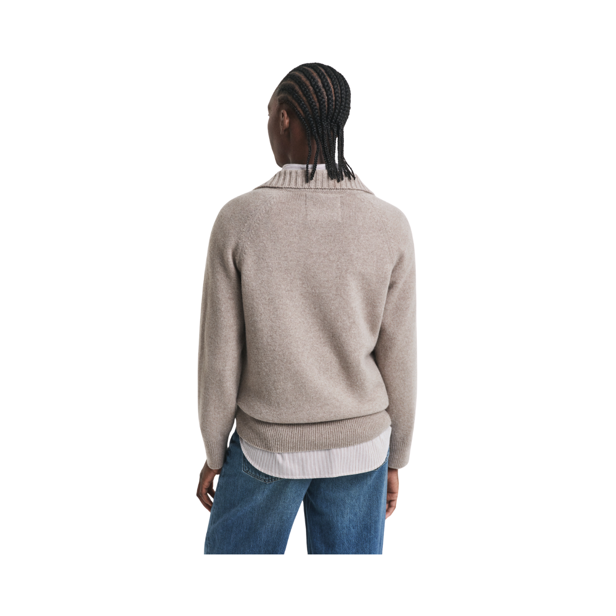 Wool Knit Rugger - Taupe Beige