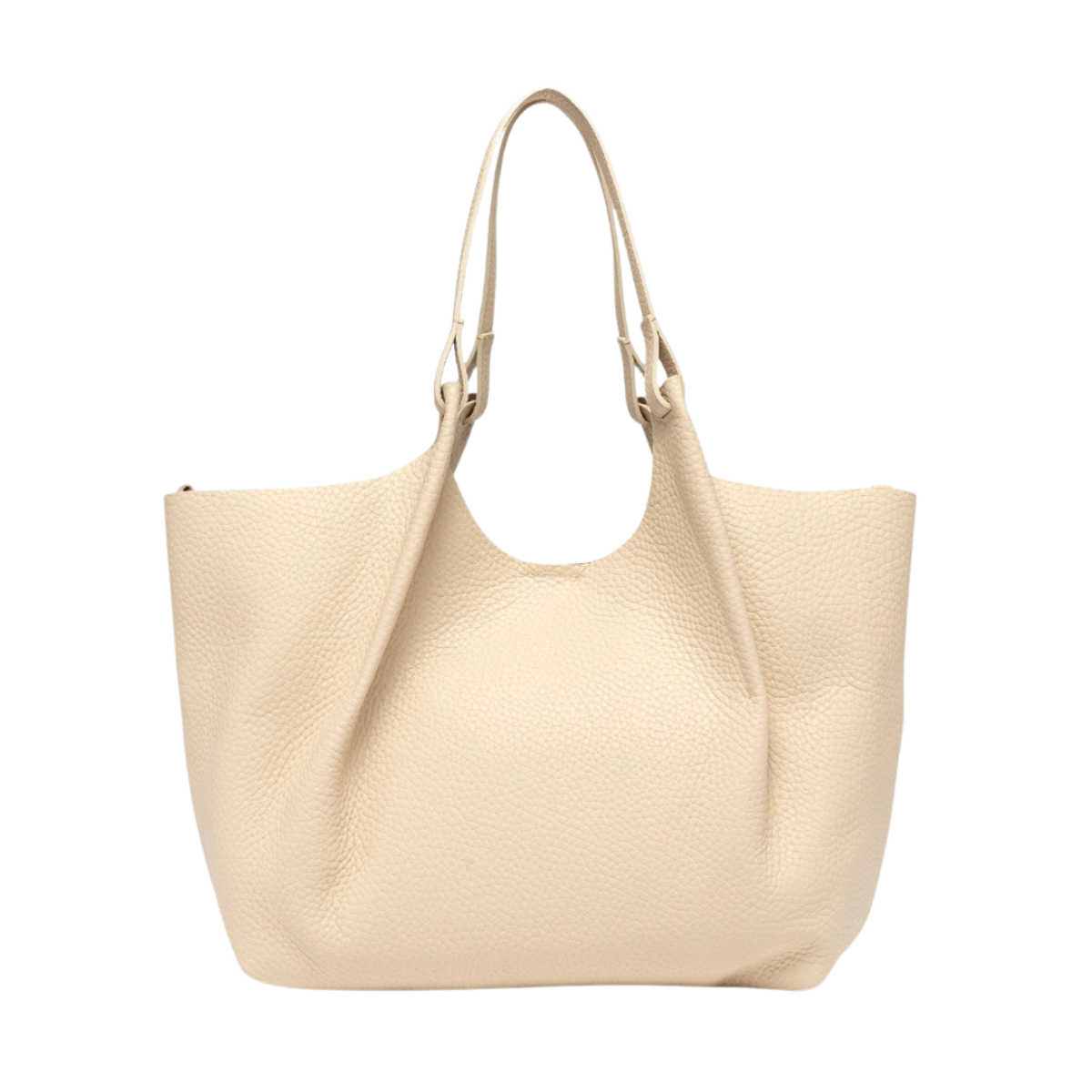 Dua Leather Handbag - Alabaster