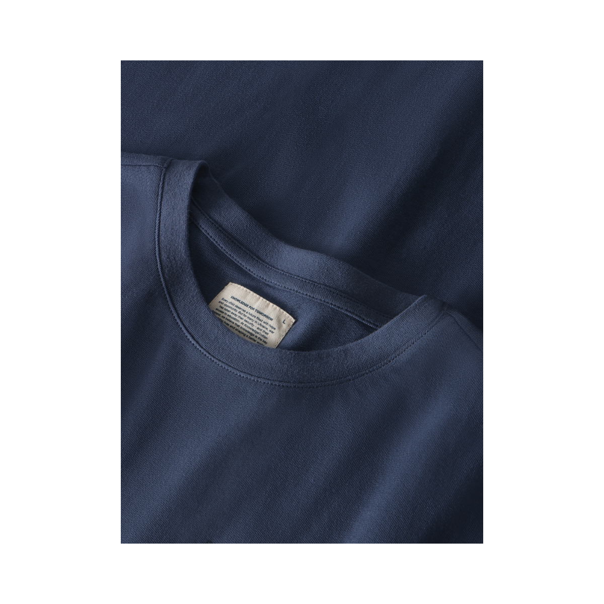 Back Print T-Shirt - Vintage Indigo