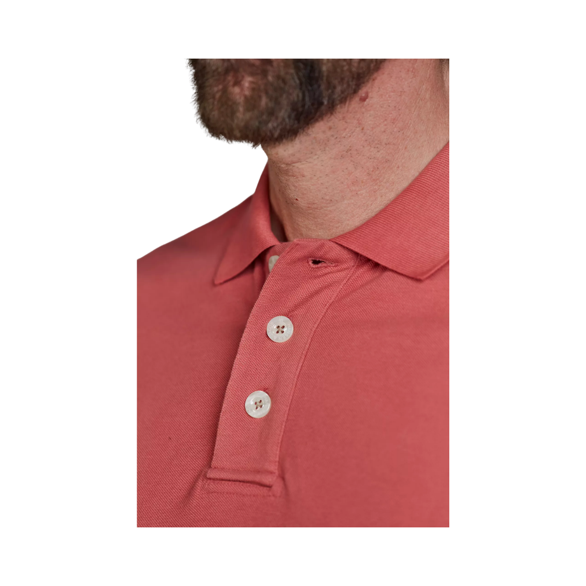 Rough Style Polo - Soft Red