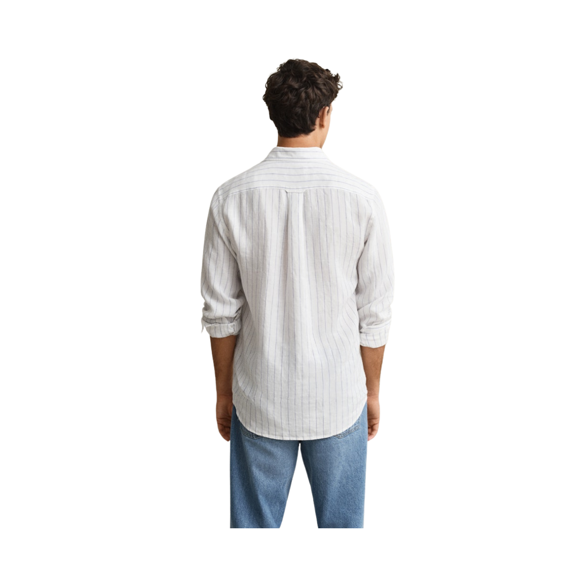 Linen Stripe Shirt - 110 White