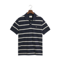 Striped Polo - 433 Evening Blue