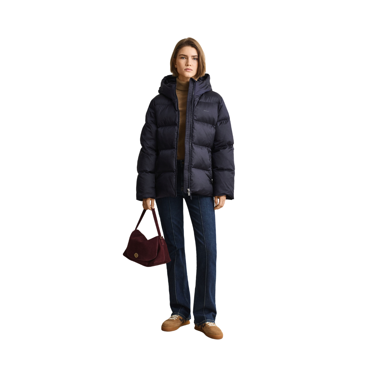 Mid Padded Jacket - Evening Blue