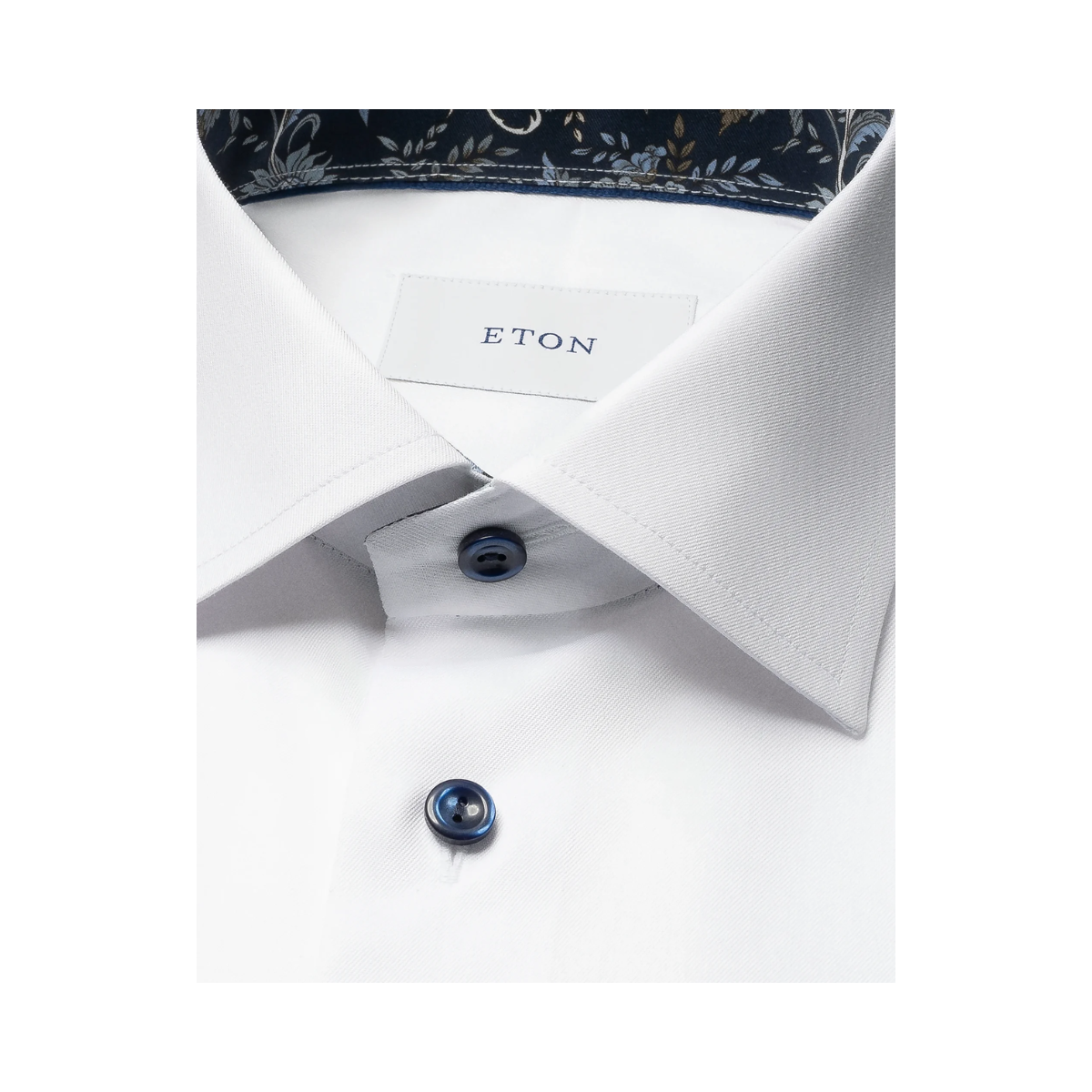 Floral Effect Signature Twill Shirt - White