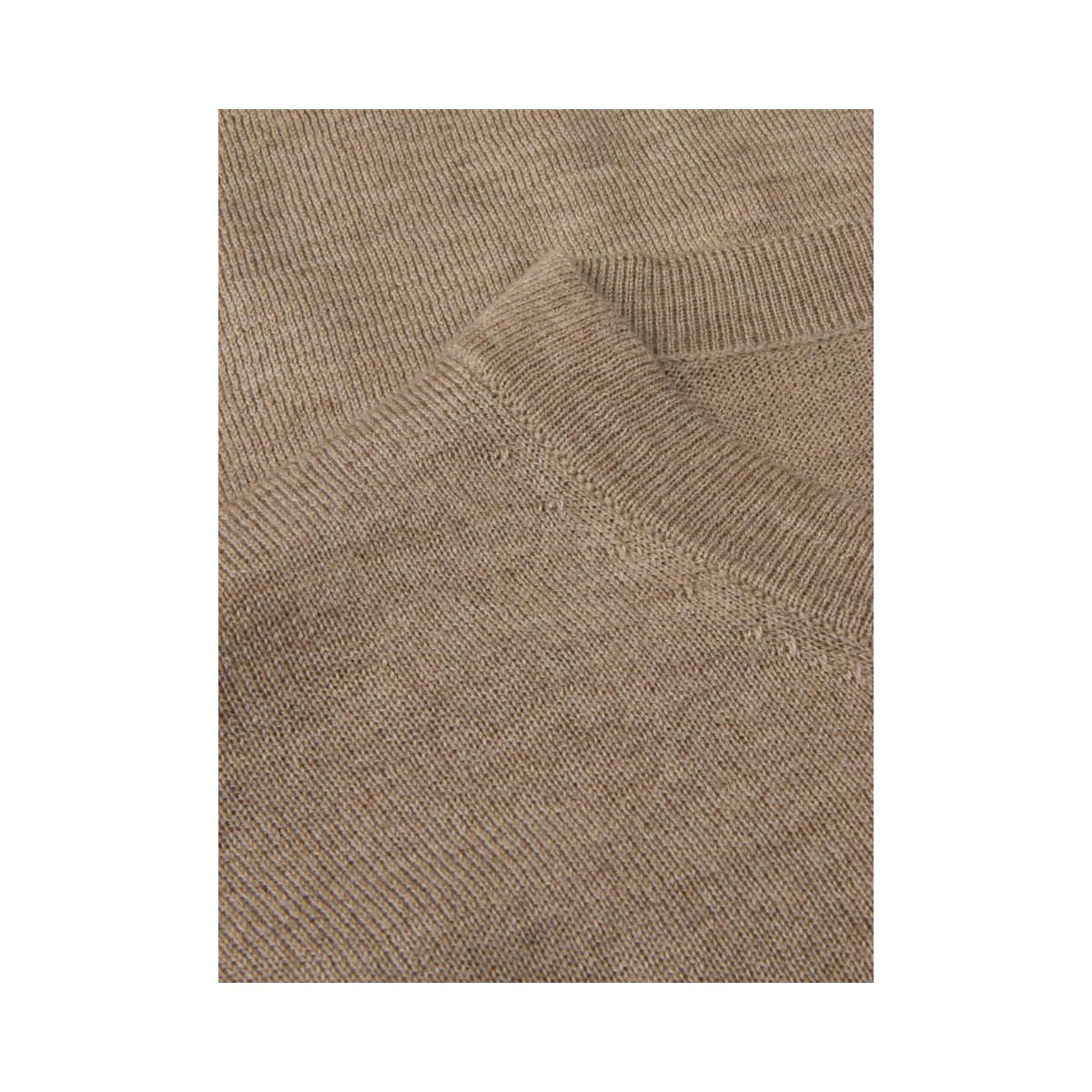 T-shirt Knitted Crew Neck - Beige