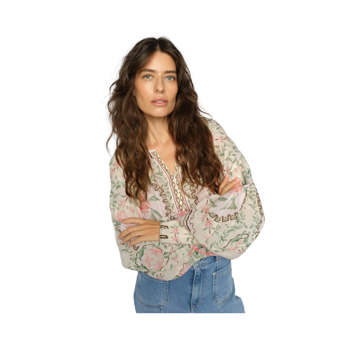 MMWylde Orchid Blouse - Turf Green