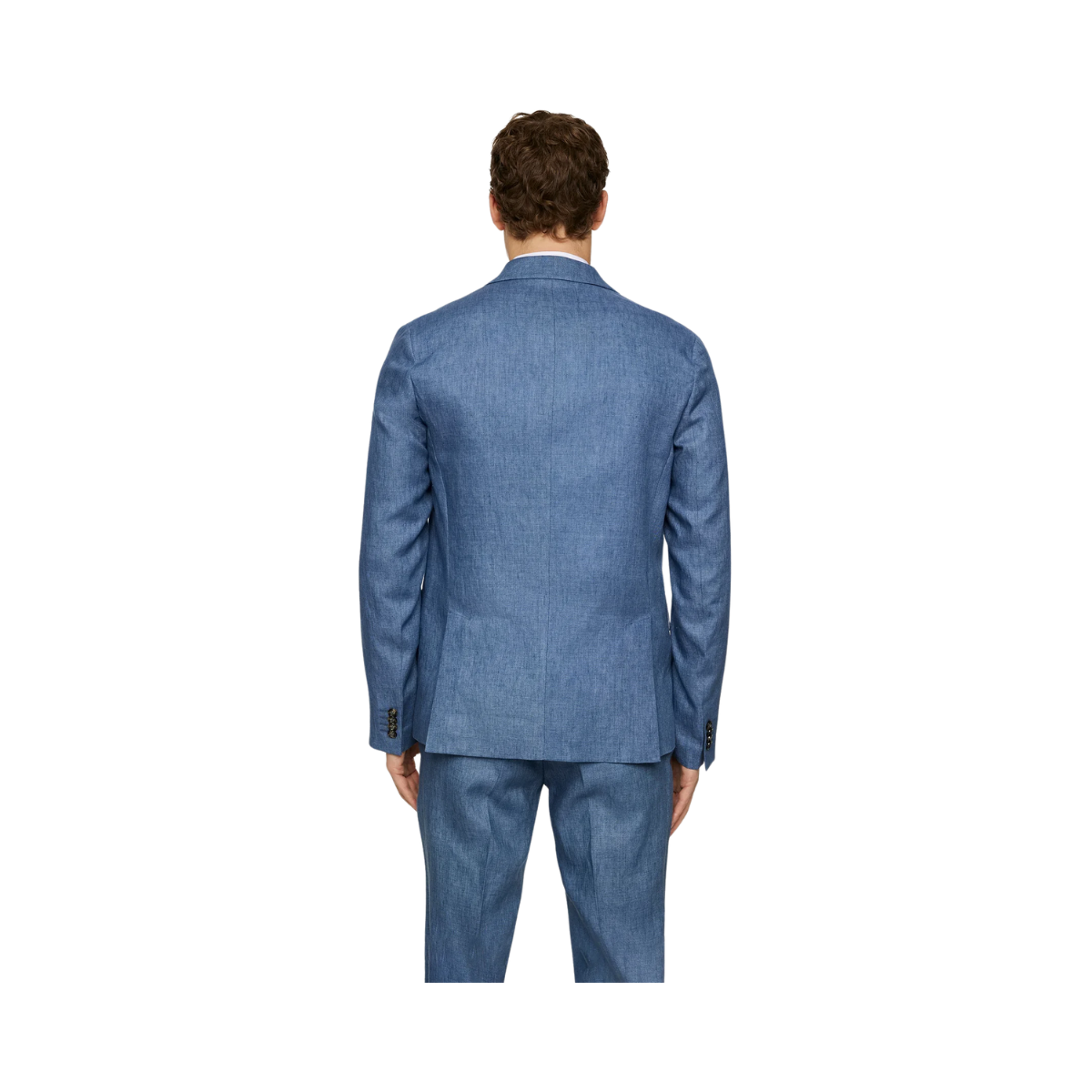 Elton U Super Linen Blazer - Rain Washed