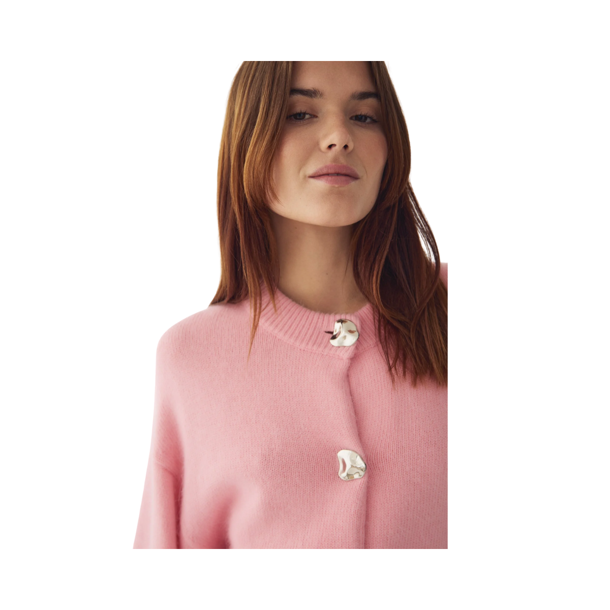 Miley Knit Cardigan - Baby Pink