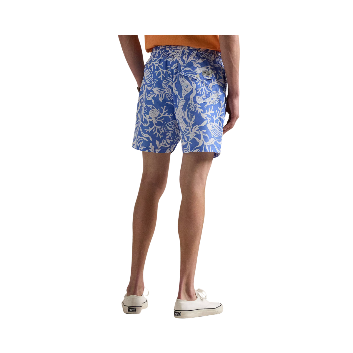 Traveler Mid Trunk - Fish Coral- Light Blue