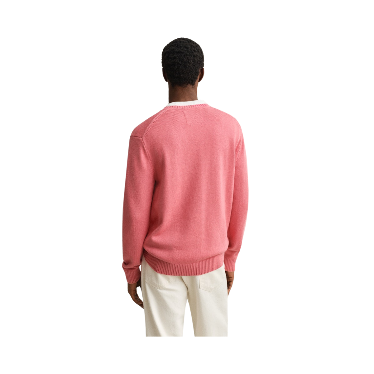 Cotton Blend C-Neck - Rose Pink