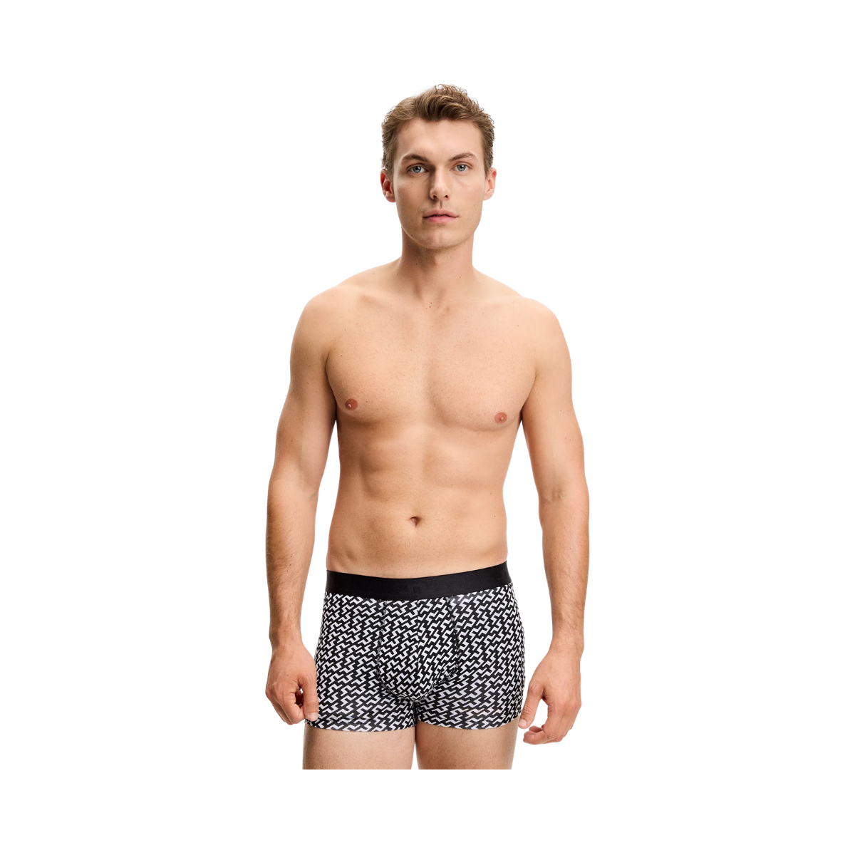 Seasonal Bridge Boxer - Multicolour Black