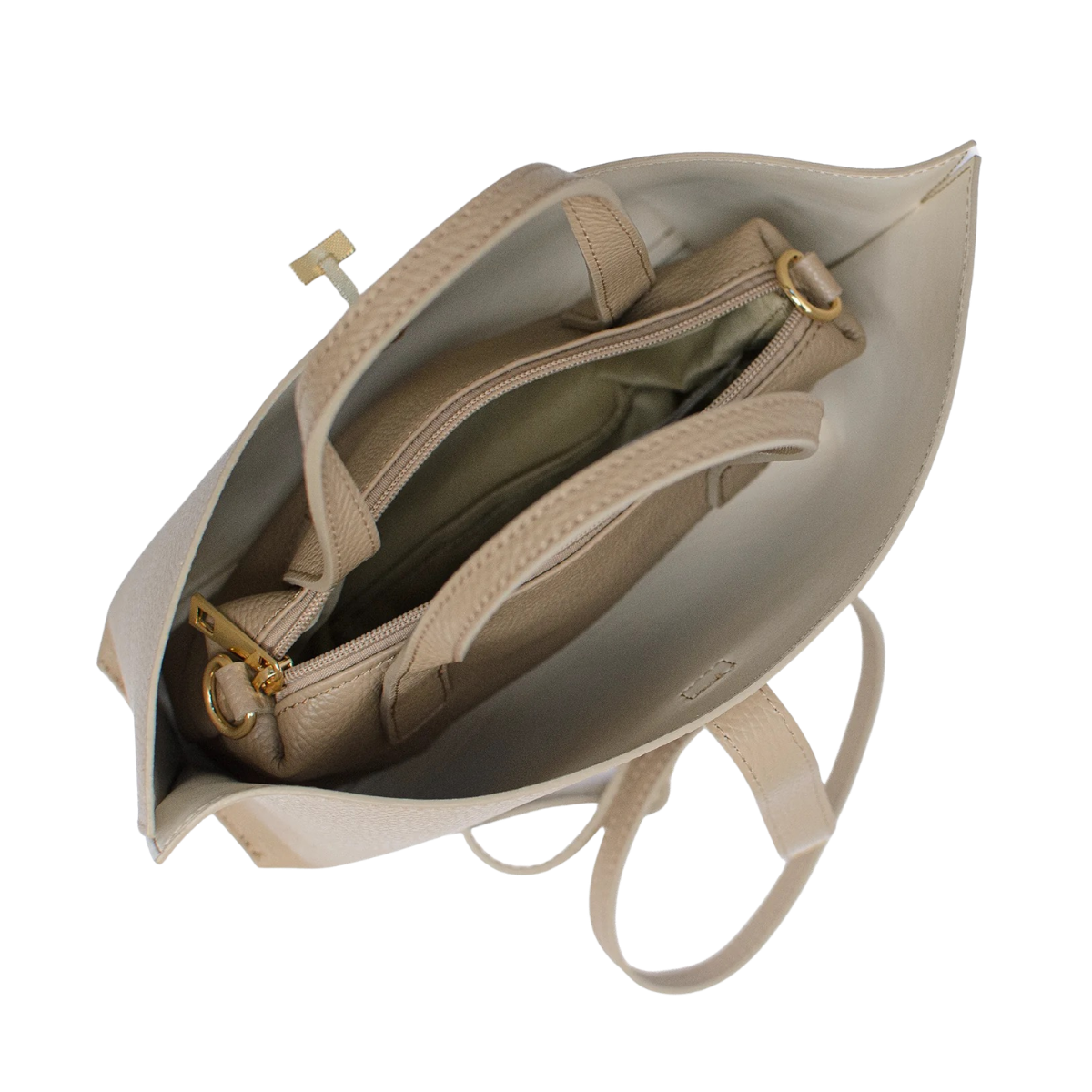 Aversa Leather Bag - Latte