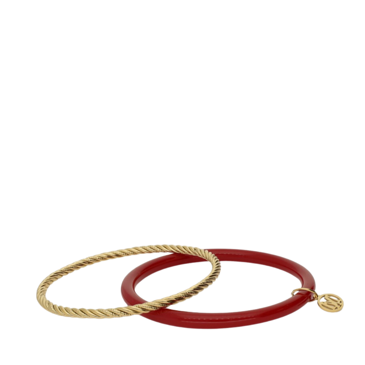 Bangle Set Thin Red - Gold