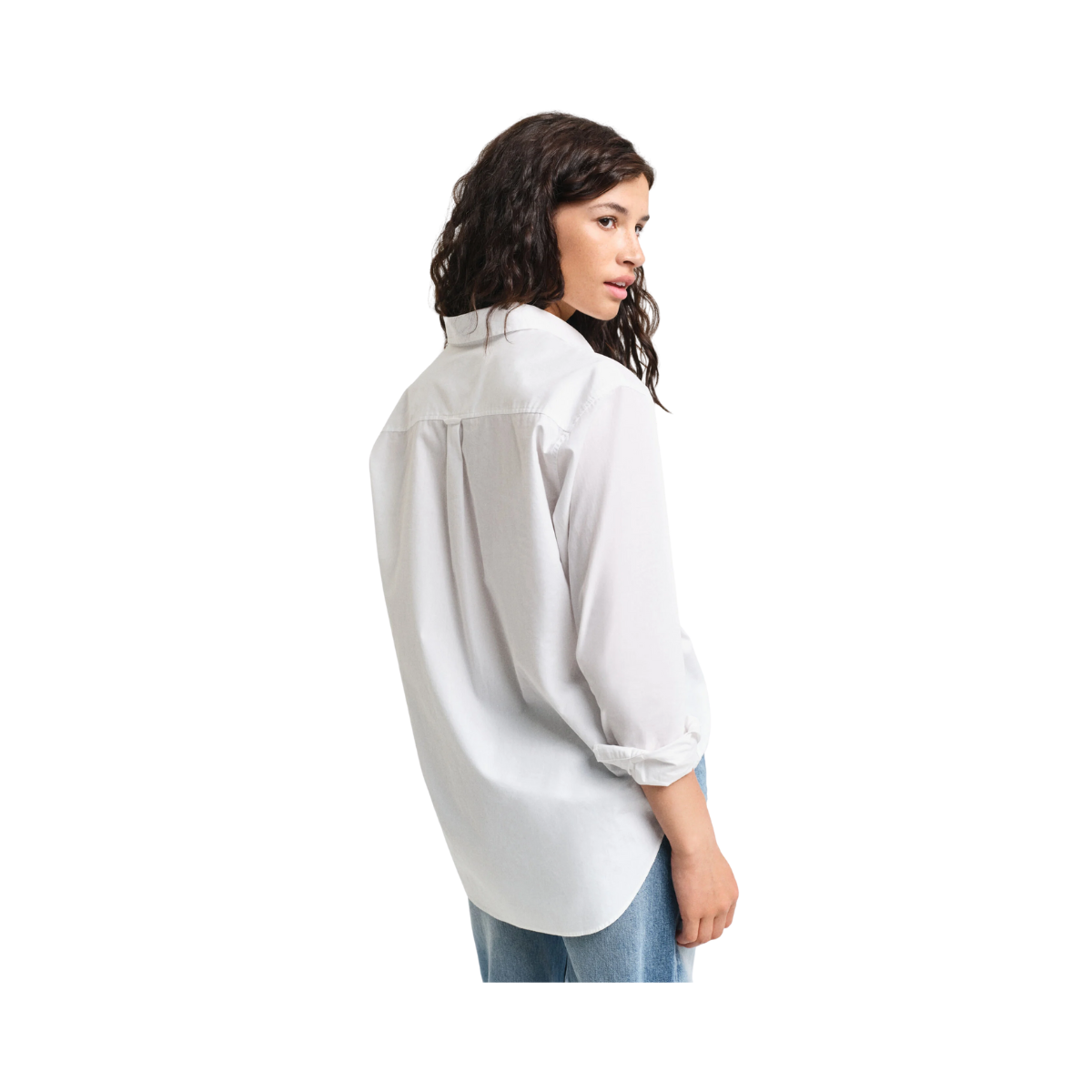 Relaxed Classic Poplin Shirt - White