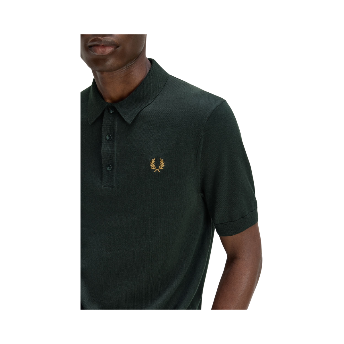 Cotton Knitted Shirt - Night Green