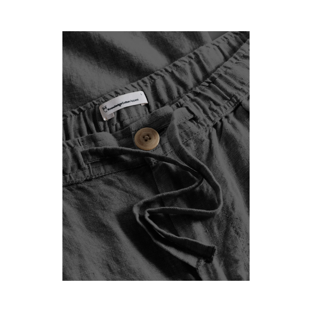 Loose linen pants - Black Jet