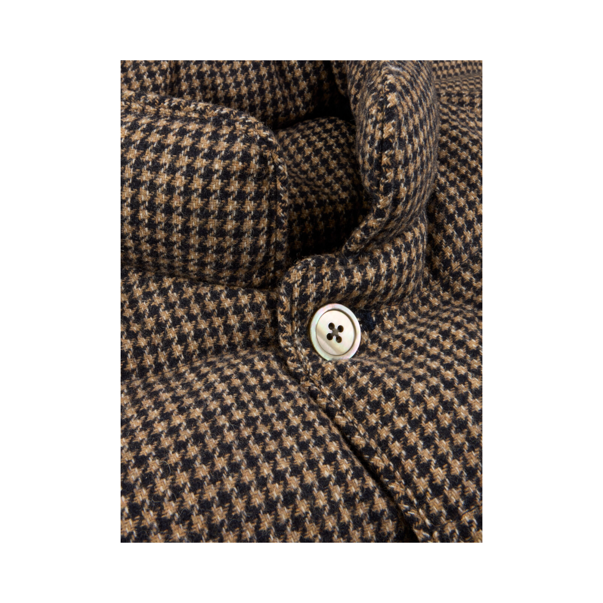 Vest Buttoned Padded Wool - Navy Pattern