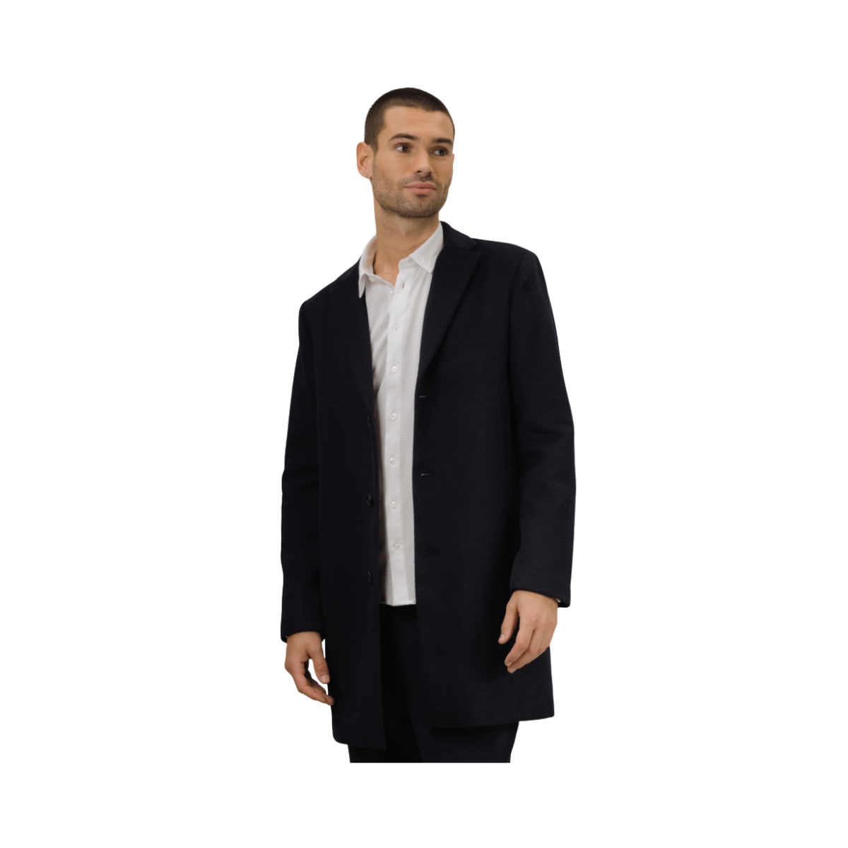 Miles Wool Coat - dark navy