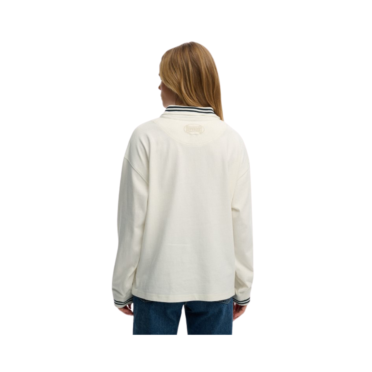 Crest Rugby Top - Off White