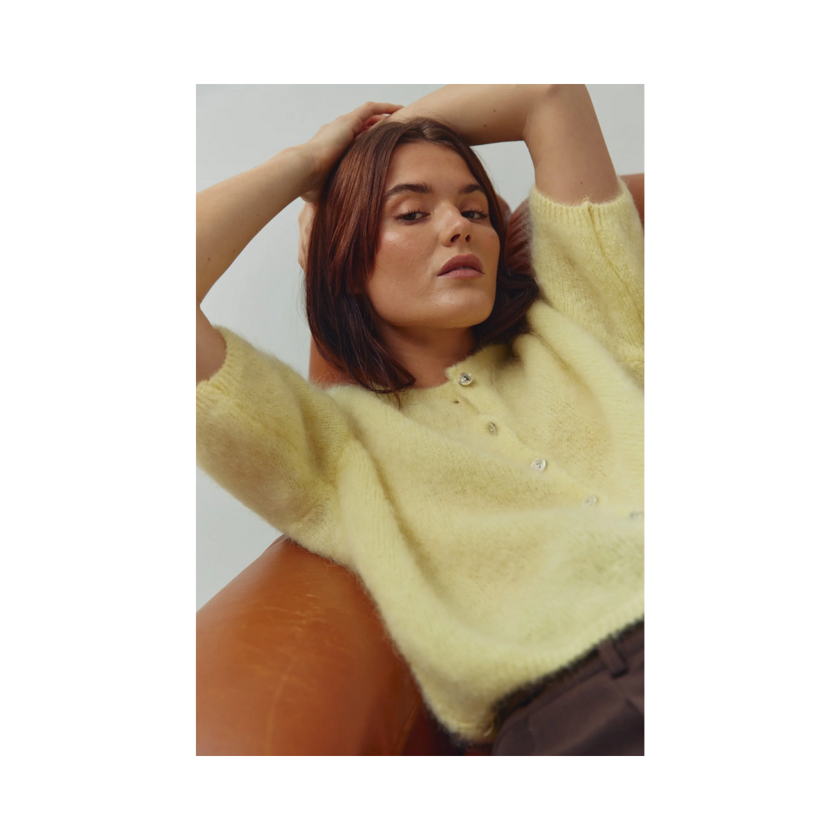 Lorell Knit Cardigan - Light Yellow