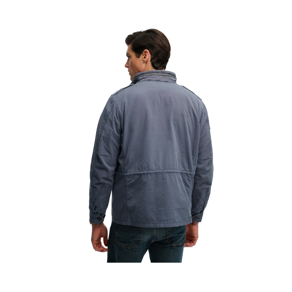 Cotton M65 Jacket - Washed Blue